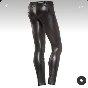 FREDDY WR.UP Pants Michiko Koshino Vegan Leather Crop sz Small